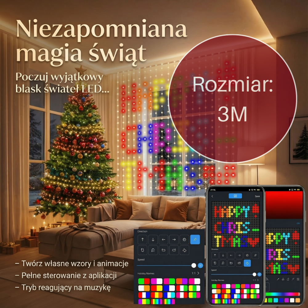 SantaGlow™ – Inteligentne lampki LED